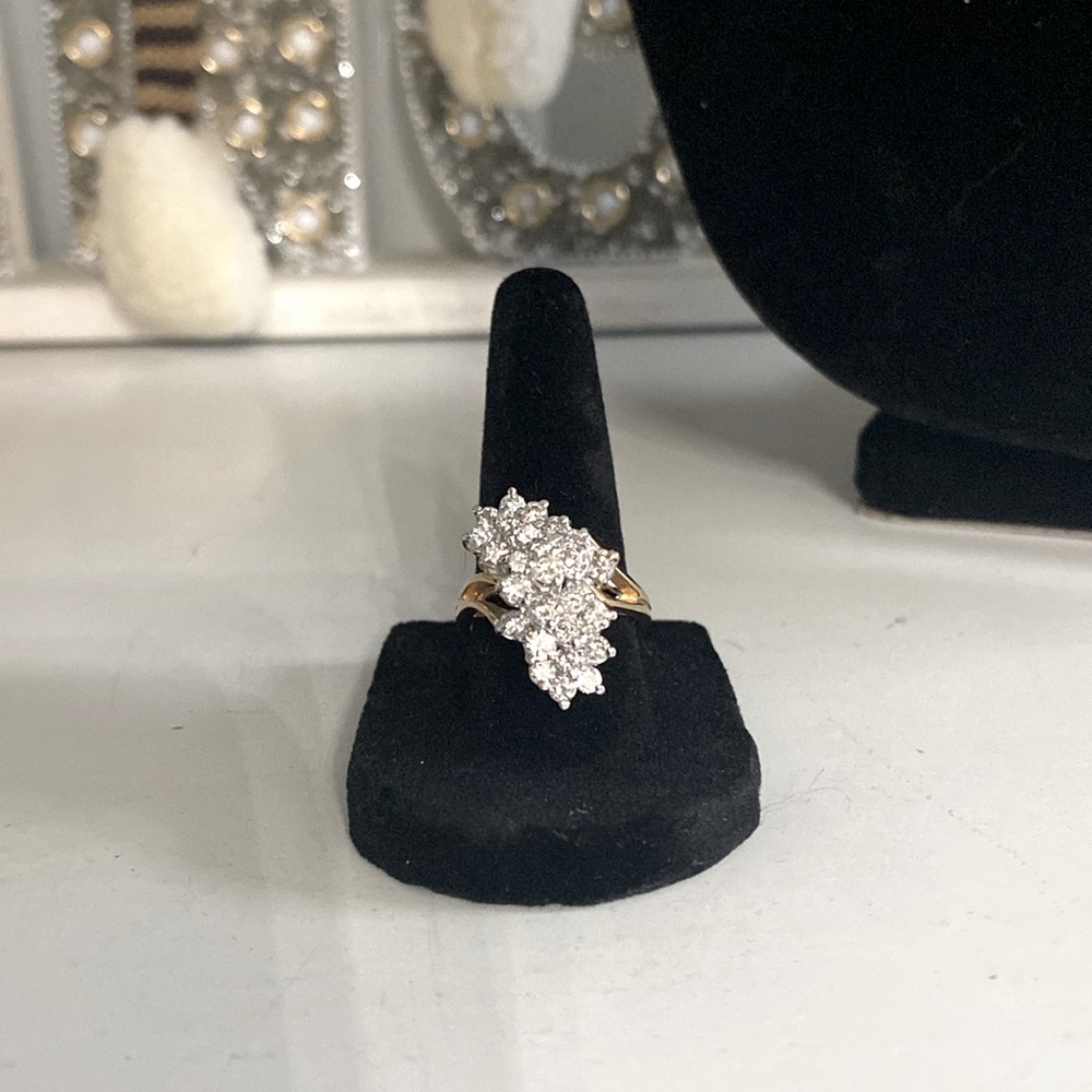 Waterfall style Diamond ring